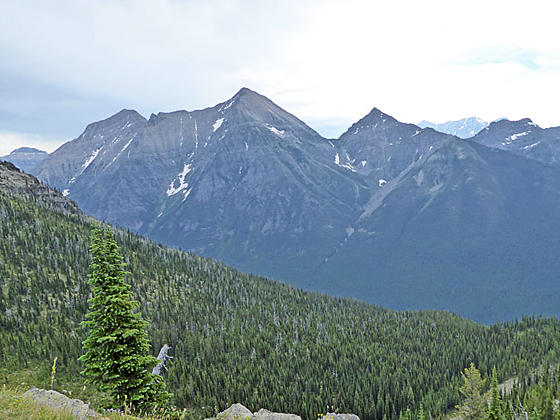 Rainbow, Square and the Cerulean Peaks from the Lookout 