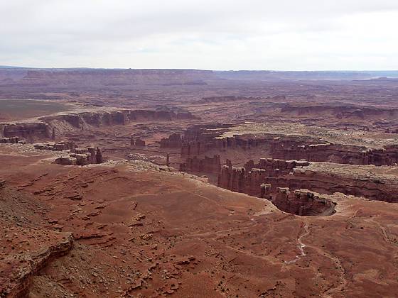 Great views of Monument Basin along the Grand View Point trail.